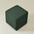 Bouclé Square Ottoman – Green Modern Footstool | Small Upholstered Ottomans | Kinwell Furniture | Minimalist Cube Poufs