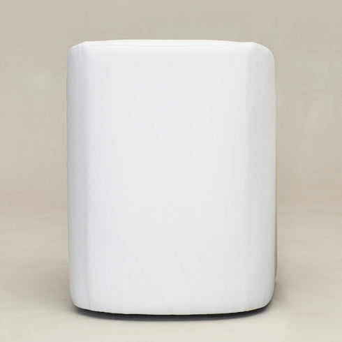 Rafa Performance Dining Chair with Casters - Covered Dining Chair | Dining Chairs with Arms | Kinwell Furniture | Performance Fabric Chairs