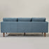 Blue Upholstered Sofa – Albert Sofa Couch | 3-Seater Sofa | Kinwell Furniture | Mid-Century Modern, Timeless Design
