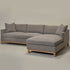 Goose Down Feathers Upholstered Sectional Sofa | Cloud Soft L-Shaped Sectional with Chaise | Down Filled Modern Sectional Couch | Comfortable Everyday Sectional Sofa | Modular L-Shape Sectional | Kinwell Furniture