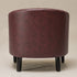 Logan Faux Leather Tufted Club Chair - Red Accent Chair | Decorative Accent Chairs | Kinwell Furniture | Modern Accent Chairs