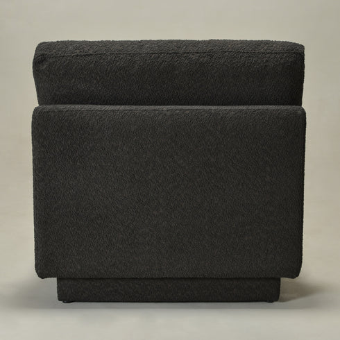 Montyne Bouclé Armless Chair - Comfortable Accent Chair | Side Chairs for Living Room | Kinwell Furniture | Oversize Accent Chairs & Large Accent Chairs