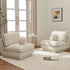 Montyne Bouclé Armless Chair - Comfortable Accent Chair | Side Chairs for Living Room | Kinwell Furniture | Oversize Accent Chairs & Large Accent Chairs