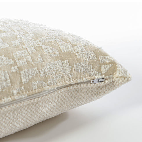 Kenneth Two-Tone Textured Throw Pillow