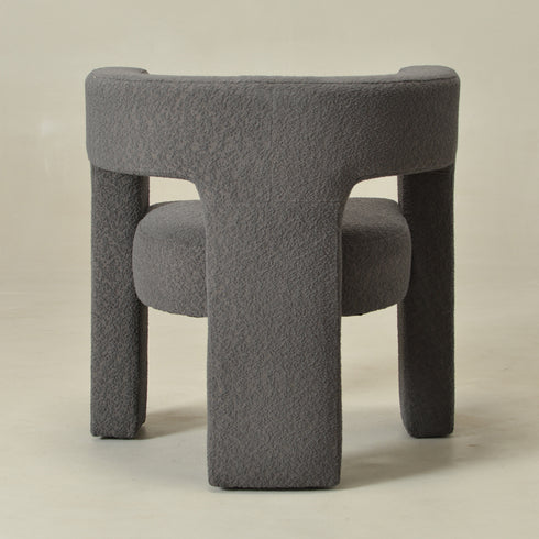 Herbert Modern Bouclé Armchair - Gray Accent Chair | Decorative Accent Chairs | Kinwell Furniture | Modern Accent Chairs