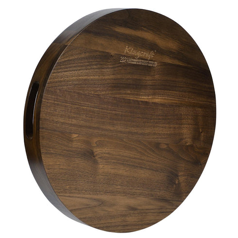 Round Black Walnut Serving Tray - Kinwell Furniture