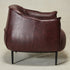 Kadar Leather Barrel Chair-Red Modern Leather Chair | Accent Chairs | Kinwell Furniture | Barrel Chairs