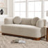 Otto Bouclé Loveseat in Taupe – Modern Boucle 2 Seater Sofa | Small Apartment Sofa | Cozy Loveseat Couch | Kinwell Furniture