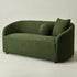 Susie Green Bouclé Loveseat | Green Curved Back Loveseat | Kinwell Furniture | Compact Bouclé Sofa for Living Room