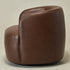 Ashlie Faux Leather Swivel Chair - Brown Modern Swivel Chair | Swivel Accent Chairs | Kinwell Furniture | Swivel Armchairs