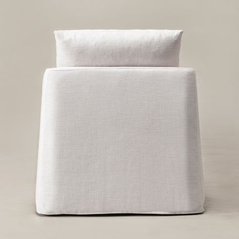 Clara Linen Slipcover Swivel Chair