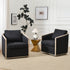 Claude Performance Linen Fabric Swivel Chair - Modern Swivel Chair | Swivel Accent Chairs | Kinwell Furniture | Swivel Armchairs