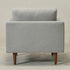 Upholstered Armchair – Gray Square Arm Accent Chair | Performance Fabric Armchair | Kinwell Furniture | Scandinavian, Timeless Design