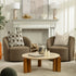 Everitte Bouclé Swivel Barrel Chair