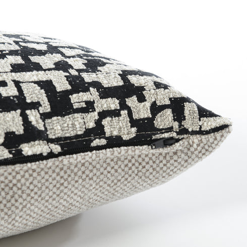 Kenneth Two-Tone Textured Throw Pillow