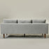 Gray Upholstered Sofa – Albert Sofa Couch | 3-Seater Sofa | Kinwell Furniture | Mid-Century Modern, Timeless Design