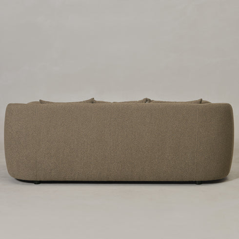 Ashlie Bouclé 3-Seater Sofa - Teddy Brown 3 Seater Sofa | Three Seater Couch | Kinwell Furniture | Modern 3 Seater Sofas