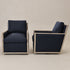 Sanford Down Swivel Armchair - Indigo Modern Swivel Chair | Swivel Accent Chairs | Kinwell Furniture | Swivel Armchairs
