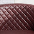 Logan Faux Leather Tufted Swivel Club Chair - Red Modern Swivel Chair | Swivel Accent Chairs | Kinwell Furniture | Swivel Armchairs