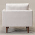 Upholstered Armchair – Ivory Square Arm Accent Chair | Performance Fabric Armchair | Kinwell Furniture | Scandinavian, Timeless Design
