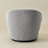 Laura Bouclé Swivel Barrel Chair - Swivel Spinning Chair | Chairs That Spin | Kinwell Furniture | Comfortable Swivel Chairs