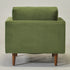 Upholstered Armchair – Green Square Arm Accent Chair | Performance Fabric Armchair | Kinwell Furniture | Scandinavian, Timeless Design