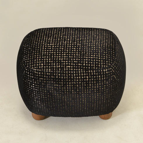 Kinwell Exclusive | Elmer Sculpted Jacquard Ottoman
