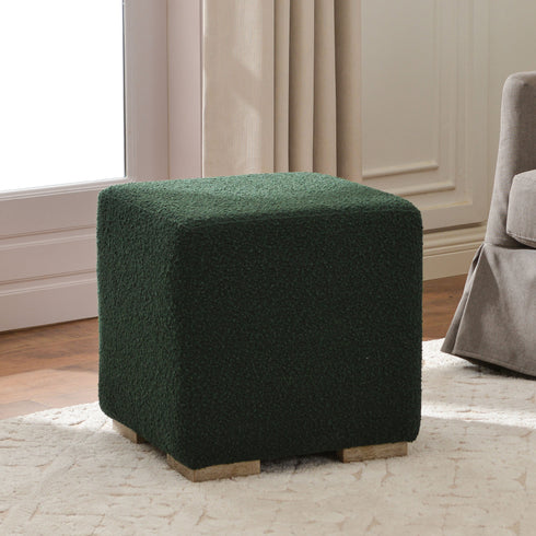 Modern Footstool | Small Upholstered Ottomans | Kinwell Furniture | Minimalist Cube Poufs