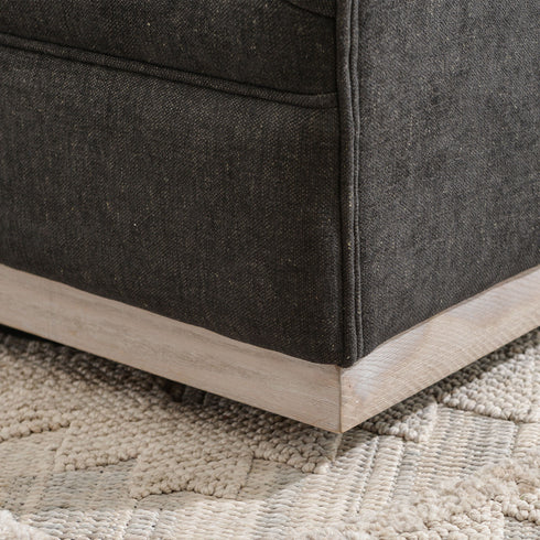 Minerva Swivel Barrel Chair - Black Modern Swivel Chair | Swivel Accent Chairs | Kinwell Furniture | Swivel Armchairs