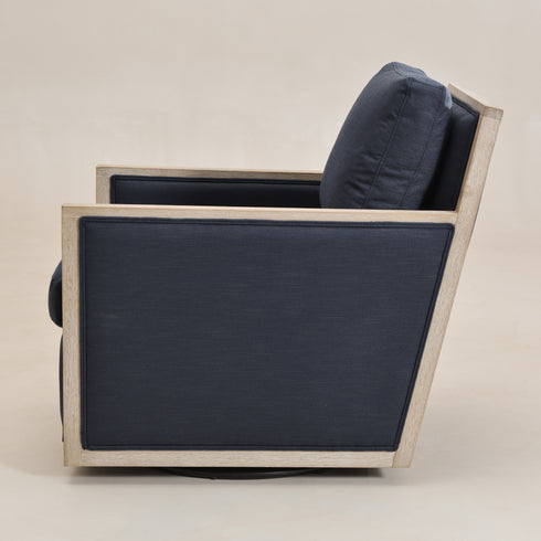 Sanford Down Swivel Armchair - Modern Swivel Chair | Swivel Accent Chairs | Kinwell Furniture | Swivel Armchairs