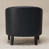 Logan Faux Leather Tufted Club Chair - Black Accent Chair | Decorative Accent Chairs | Kinwell Furniture | Modern Accent Chairs