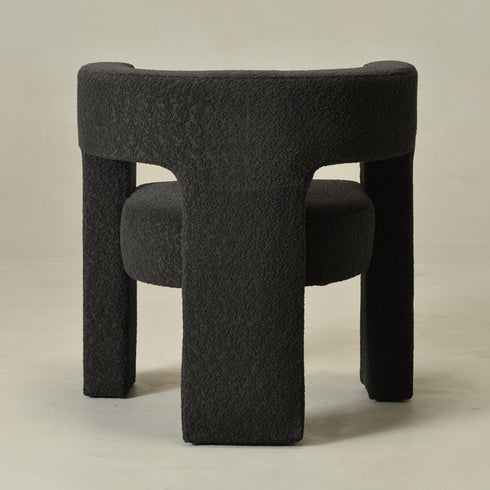 Herbert Modern Bouclé Armchair - Dark Gray Accent Chair | Decorative Accent Chairs | Kinwell Furniture | Modern Accent Chairs
