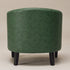 Logan Faux Leather Tufted Club Chair - Green Accent Chair | Decorative Accent Chairs | Kinwell Furniture | Modern Accent Chairs