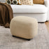 Elmer Linen Ottoman - Wheat Fabric Ottoman | Decorative Ottoman | Kinwell Furniture | Modern Ottoman Furniture