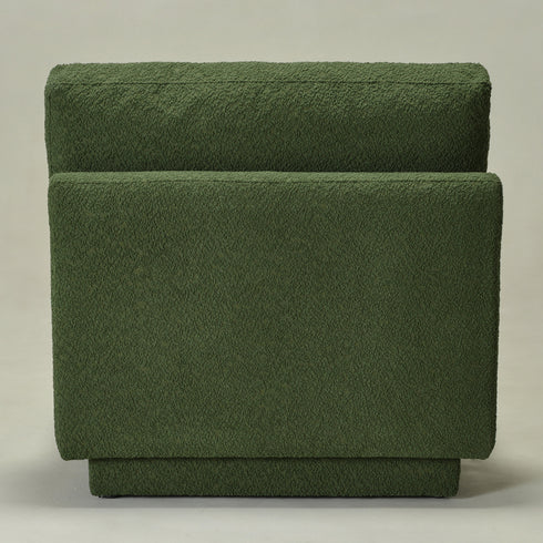 Montyne Bouclé Armless Chair - Comfortable Accent Chair | Side Chairs for Living Room | Kinwell Furniture | Oversize Accent Chairs & Large Accent Chairs