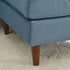 Tiziano Tufted 2-Piece Sectional Sofa – Blue Velvet Reversible Chaise Couch with Accent Pillows | Mid-Century Modern L-Shaped Sofa | Kinwell Furniture