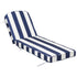 Ranu Extra Thick Outdoor Cushion Set – Blue Striped Patio Chair Cushions | Outdoor Seat & Back Cushions | Weather-Resistant Outdoor Cushions | Kinwell Furniture