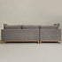 Goose Down Feathers Upholstered Sectional Sofa | Cloud Soft L-Shaped Sectional with Chaise | Down Filled Modern Sectional Couch | Comfortable Everyday Sectional Sofa | Modular L-Shape Sectional | Kinwell Furniture