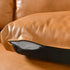 Samuel Tapered Arm Two-Piece Sectional – Leather Camel Chaise Sectional Sofa | 3-Seater Couch | Kinwell Furniture | Mid-Century Modern Design