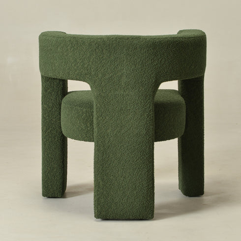 Herbert Modern Bouclé Armchair - Green Accent Chair | Decorative Accent Chairs | Kinwell Furniture | Modern Accent Chairs