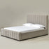Agnes Linen Platform Bed - Beige / Gray Upholstered Bed | Queen & King Platform Beds | Kinwell Furniture | Modern Linen Bed Frames