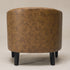 Logan Faux Leather Tufted Club Chair - Coffee Accent Chair | Decorative Accent Chairs | Kinwell Furniture | Modern Accent Chairs