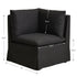 Nelly Performance Corner Banquette Chair - Black Modern Corner Banquette Chair | Corner Banquette Seating | Kinwell Furniture | Modular Dining Banquette