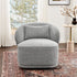 Laura Bouclé Swivel Barrel Chair - Cozy Swivel Chair | Swivel Armchairs | Kinwell Furniture | Living Room Swivel Chairs