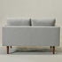 Gray Upholstered Loveseat – Albert Loveseat Sofa | 2-Seater Couch | Kinwell Furniture | Mid-Century Modern, Timeless Design