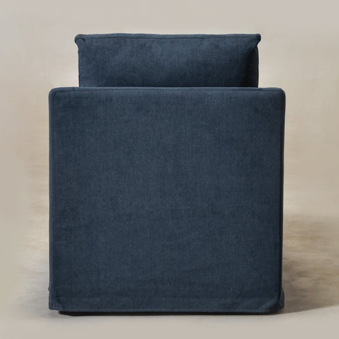 Charles Slipcover Swivel Barrel Chair – Navy Modern Swivel Chair | Slipcover Swivel Chairs | Kinwell Furniture | Swivel Armchairs