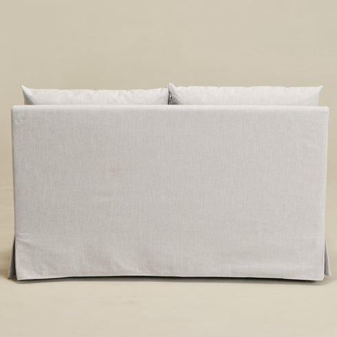 Nelly Performance Bench Banquette - Light Gray Modern Banquette Bench | Dining Benches & Banquettes | Kinwell Furniture | Upholstered Banquette Bench