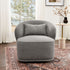 Laura Bouclé Swivel Barrel Chair - Modern Swivel Chair | Swivel Accent Chairs | Kinwell Furniture | Swivel Armchairs