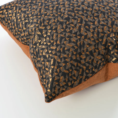 Dulah Two-Tone Textured Throw Pillow
