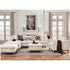 Cream Goose Down Sectional Sofa | L-Shape Down Filled Sectional with Chaise | Cream Upholstered Sectional Sofa | Modern Cream Sectional Couch | Soft Down Sectional Sofa